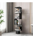 Larissa Design Dekoratif 4 Bölmeli 4 Raflı Metal 170 cm Siyah Kitaplık