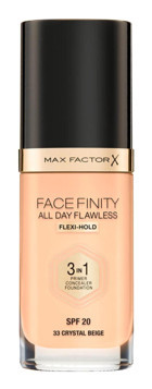 Max Factor FaceFinity All Day Flawless 33 Crystal Beige Sıvı Şişe Fondöten