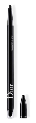 Dior Diorshow 24H Stylo 091 Matte Black Çift Taraflı Suya Dayanıklı Mat Pastel Siyah Kalıcı Kalın Uçlu Kalem Eyeliner