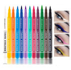 Niyenabeauty Suya Dayanıklı Mat Neon Çok Renkli Kalıcı İnce Uçlu Keçe Likit Eyeliner Seti