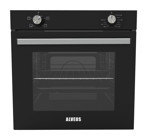 Alveus MFA 605 71 lt A Enerji Sınıfı Analog Ocaksız Yarım Boy Ankastre Fırın Siyah