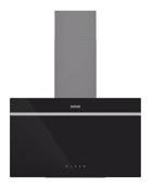 Uğur UAD 6011 220 W 450 m³ 60 cm Cam Yüzey Bacalı Duvar Tipi Davlumbaz Siyah