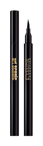 Eveline Cosmetics Art Scenic Profesyonel Suya Dayanıklı Mat Siyah Kalıcı İnce Uçlu Keçe Kalem Eyeliner