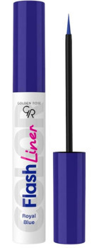 Golden Rose Flash Liner Suya Dayanıklı Mat Neon Mavi Kalıcı İnce Uçlu Fırça Likit Eyeliner