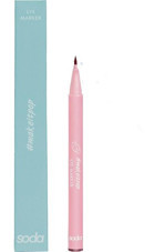 Soda Eye Marker 105 Suya Dayanıklı Mat Pastel Siyah Kalıcı İnce Uçlu Keçe Kalem Eyeliner