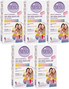 Sesu Tüm Ciltler 5x24 Adet Kadın Bacak-Vücut Bölgesi Sir Ağda Bandı