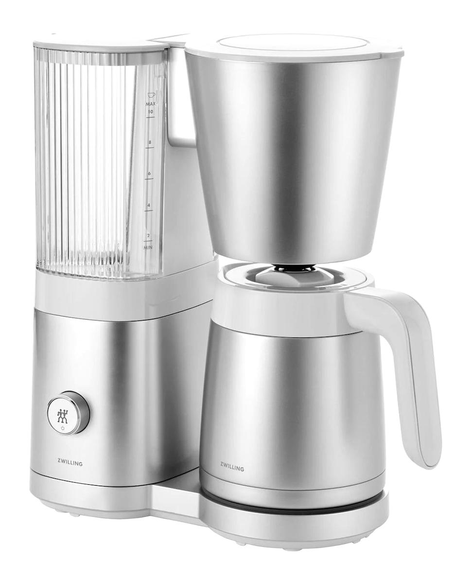 Zwilling Enfinigy Drip Paslanmaz Çelik Termoslu 1.25 lt 6 Fincan 1800 W Gümüş Beyazı Filtre Kahve Makinesi