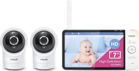 VTech RM7764-2HD Hareket Sensörlü Gece Görüşlü Dijital 7 İnç Ekranlı HD Bebek Kamerası