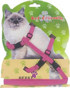 Ans Pembe Ayarlanabilir Gezdirme Göğüs Kedi Tasması