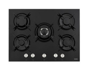 Vestel AO-71159 S DG-W Doğalgazlı Cam 5 Gözlü Wok Gözü Siyah Ankastre Ocak
