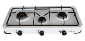 Uğur Xx-113 Gazlı Emaye 3 Gözlü Beyaz Set Üstü Ocak