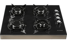 Alveus SEGLS 640 Gazlı Cam 4 Gözlü Siyah Set Üstü Ocak