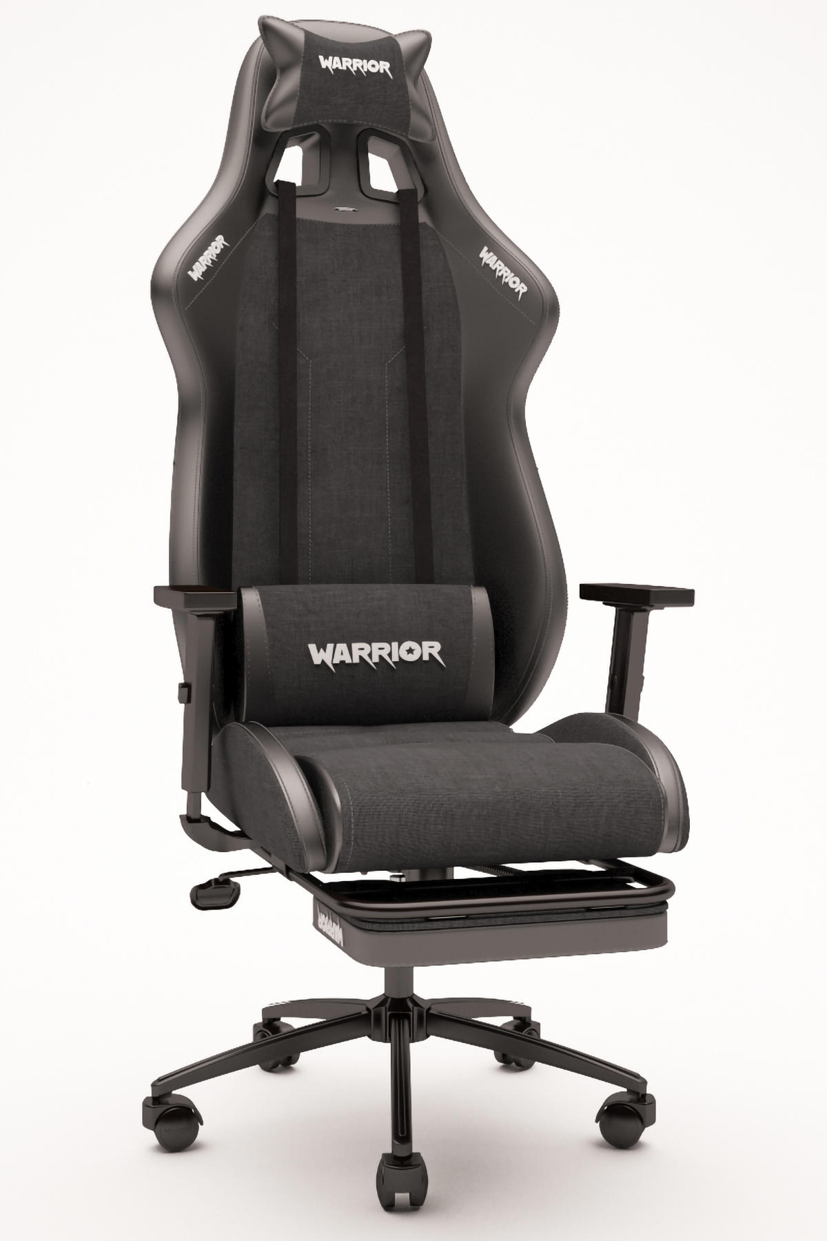 Warrior Scorpion 1575C0481 Ortopedik Ayak Uzatmalı Kumaş Oyuncu Koltuğu Siyah