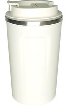 By Timur Sus 304 Paslanmaz Çelik 380 ml Outdoor Bardak Termos Krem