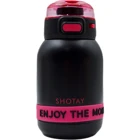 Shotay ST-8901 Paslanmaz Çelik 600 ml Çaydanlık Termos Siyah