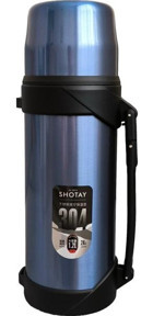 Shotay ST-8213 Çelik 1.2 lt Outdoor Matara Termos Mavi