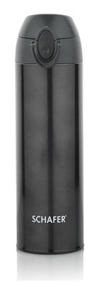 Schafer Iron Man Paslanmaz Çelik 500 ml Outdoor Matara Termos Siyah