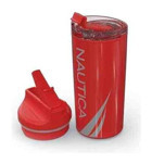 Nautica Paslanmaz Çelik 650 ml Pipetli Outdoor Matara Termos Kırmızı