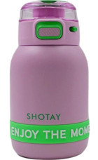 Shotay ST-8901 Paslanmaz Çelik 600 ml Çaydanlık Termos Lila
