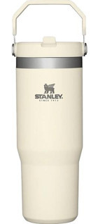 Stanley The Iceflow Flip Straw Paslanmaz Çelik 890 ml Pipetli Outdoor Bardak Termos Bej