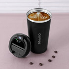 Hallow Paslanmaz Çelik 500 ml Outdoor Matara Termos Siyah