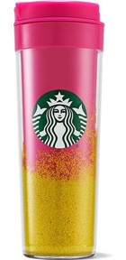 Starbucks 11142608 Plastik 473 ml Bardak Termos Pembe - Sarı