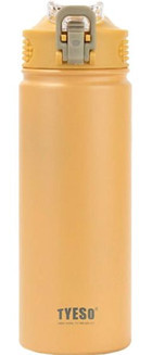 Tyeso Active Color Paslanmaz Çelik 600 ml Pipetli Outdoor Matara Termos Sarı
