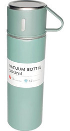 By Timur Sus 304 Paslanmaz Çelik 500 ml Outdoor Matara Termos Su Yeşili