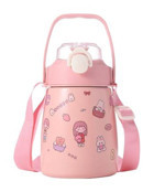 Liveasy Çelik 500 ml Bebek Termos Pembe