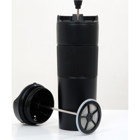 Tohana French Press Paslanmaz Çelik 350 ml Outdoor Bardak Termos Siyah