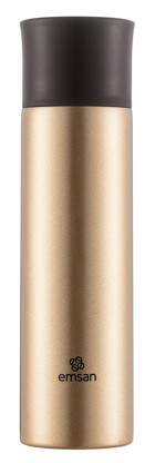 Emsan Bright Paslanmaz Çelik 750 ml Outdoor Matara Termos Gold