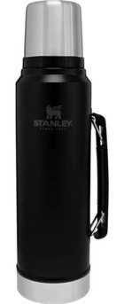 Stanley Classic Paslanmaz Çelik 1 lt Outdoor Matara Termos Siyah