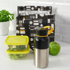 Ikea Hetlevrad Paslanmaz Çelik 500 ml Outdoor Matara Termos Gri-Siyah