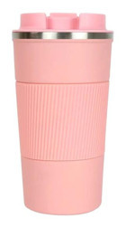 Aliyosso Paslanmaz Çelik-Silikon 500 ml Outdoor Matara Termos Pembe
