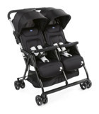 Chicco Ohlala 2 Twin Katlanabilir İkiz Bebek Arabası Siyah