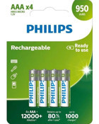 Philips R03B4A95/10 1.2 V 950 mAh Alkalin AAA / İnce Kalem Pil 4'lü