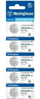 Westinghouse CR2025 3 V Lityum Düğme Pil 5'li