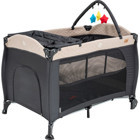 Baby2Go Madrid Alüminyum 28 kg Kapasiteli Ayarlanabilir Katlanabilir 70x110 cm Park Yatak Kahverengi