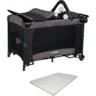 Babydoor Mia Comfort Alüminyum 15 kg Kapasiteli Ayarlanabilir Katlanabilir 70x110 cm Anne Yanı Park Yatak Antrasit