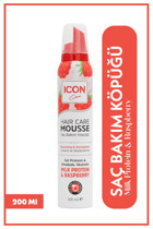 Icon Care Repairing & Strenghten Milk Protein & Raspberry Normal Saçlar İçin Şekillendirici Saç Köpüğü 200 ml