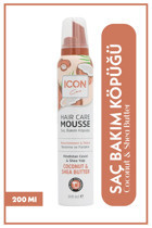 Icon Care Nourishment & Shine Coconut & Shea Butter Normal Saçlar İçin Şekillendirici Saç Köpüğü 200 ml