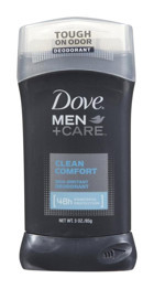 Dove Clean Comfort Pudrasız Ter Önleyici Antiperspirant Stick Erkek Deodorant 85 gr