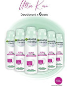 Garnier Mineral Ter Önleyici Antiperspirant Sprey Kadın Deodorant 6x150 ml