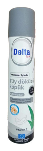 Delta Zex Vitamin E Kuru Ciltler İçin Tüm Vücut Unisex Tüy Dökücü Sprey 200 ml