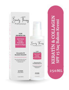 Beauty Therapy Kolajen Sülfatsız Nemlendirici Keratinli Kuru Saçlar İçin Durulanmayan Kadın Saç Kremi 250 ml