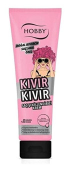 Hobby Kıvır Kıvır Hindistan Cevizi Yağı - Shea Yağı Silikonsuz Sülfatsız Şekillendirici Keratinli Boyalı Dalgalı - Kıvırcık Saçlar İçin Durulanmayan Kadın Saç Kremi 150 ml