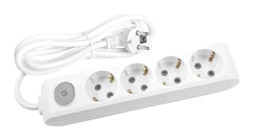 Viko Eko 4'lü Soket 4 metre USB Kablolu Çiftli Akım Korumalı Priz