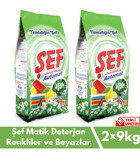 Şef Bahar Rüzgarı Renkliler ve Beyazlar İçin Toz Deterjan 2x9 kg