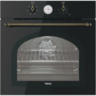 Teka HAK 627 R 65 lt A Enerji Sınıfı Analog Retro Ocaksız Tam Boy Ankastre Fırın Siyah