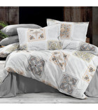 Alena Home Style 120x200 cm Lastikli Çarşaflı Çiçekli Tek Kişilik Nevresim Takımı Çok Renkli